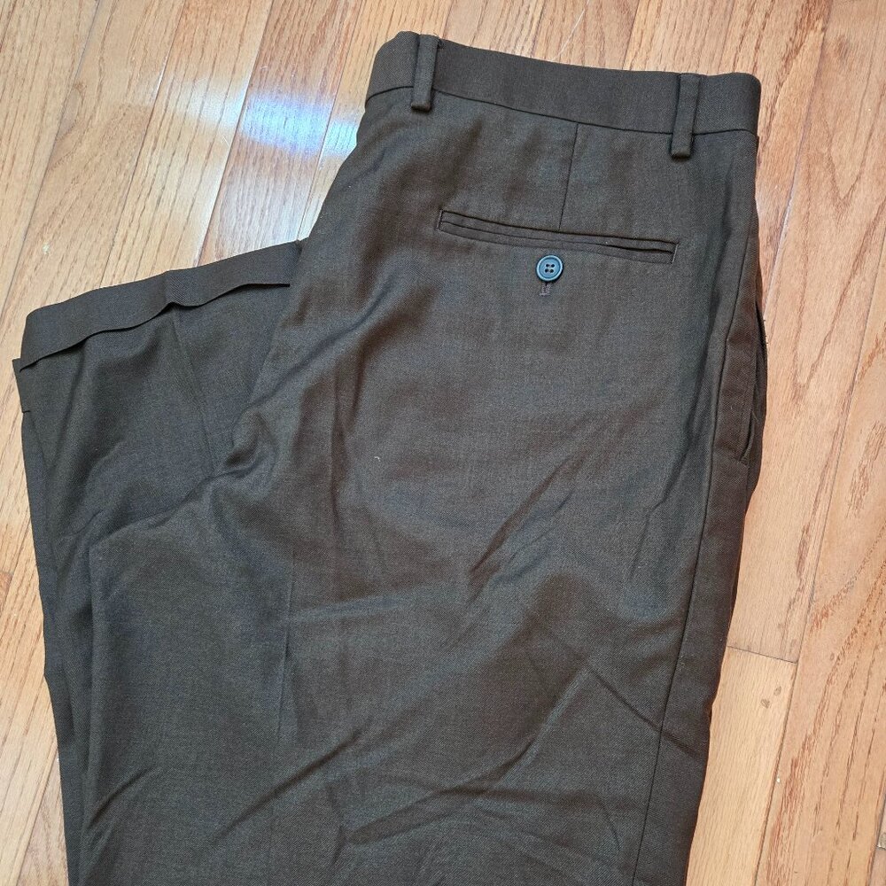 Mens Mazzoni Brown/Green Pants Size 36x30
